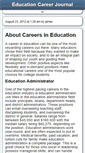 Mobile Screenshot of educationcareerjournal.com