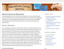Tablet Screenshot of educationcareerjournal.com